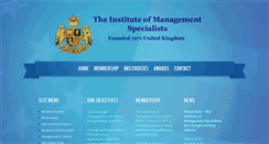 Desktop Screenshot of instituteofmanagementspecialists.org.uk